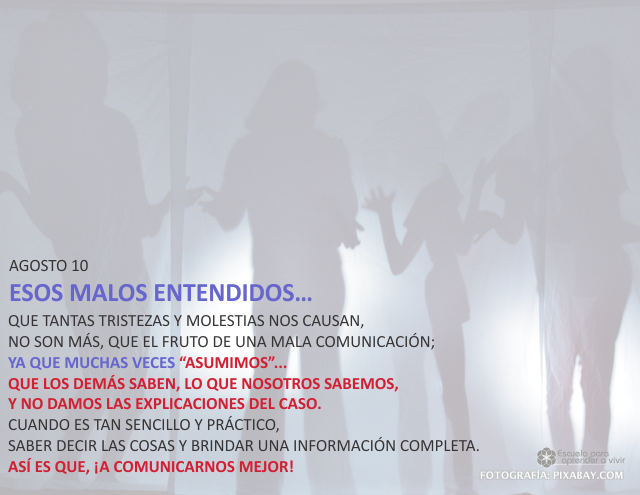 Esos malos entendidos